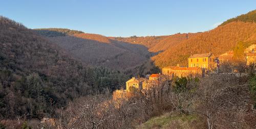 Winter end of the day sun at Labastide