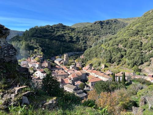 Vue sur le village depuis leChâteau de Mas Cabardès